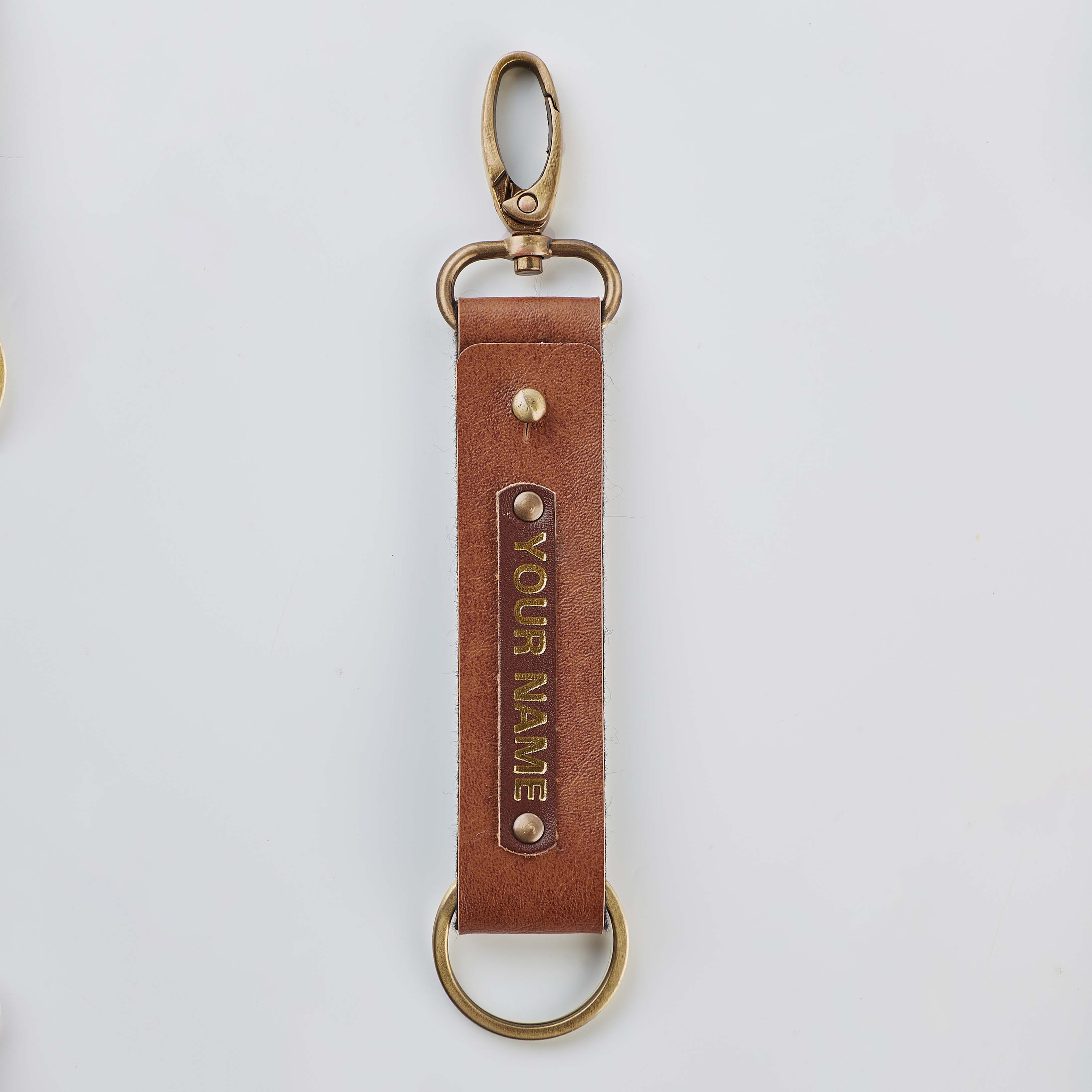 Double sided hot sale personalized keychain