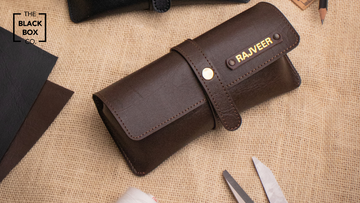 New Personalised Leather Eyewear Case