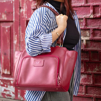 PERSONALISED CARRY ALL TOTE BAG - MAROON