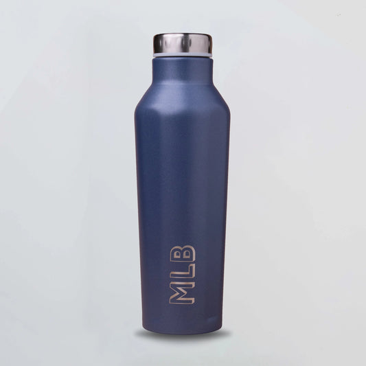 PERSONALISED METAL BOTTLE - BLUE