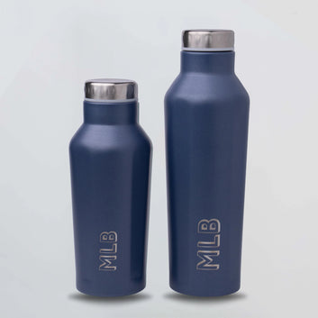 PERSONALISED METAL BOTTLE - BLUE