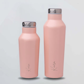 PERSONALISED METAL BOTTLE - PEACH