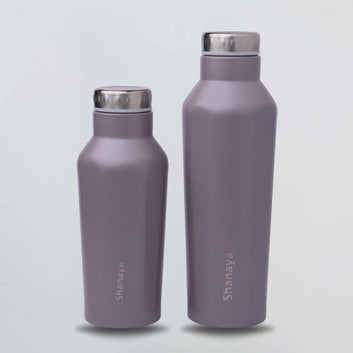 PERSONALISED METAL BOTTLE - GREY