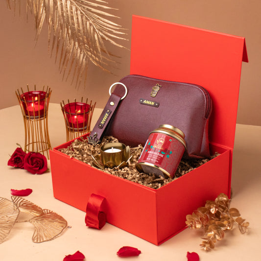 SHADES OF RED DIWALI HAMPER