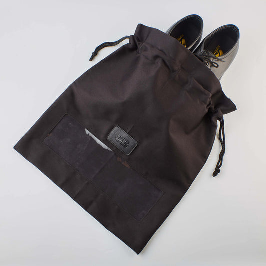 PERSONALISED SHOEBAG (SEE THROUGH) - BLACK