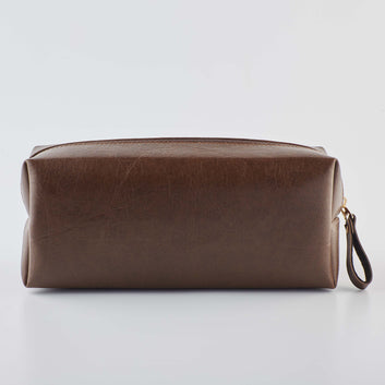 PERSONALISED TRAVEL POUCH - BROWN