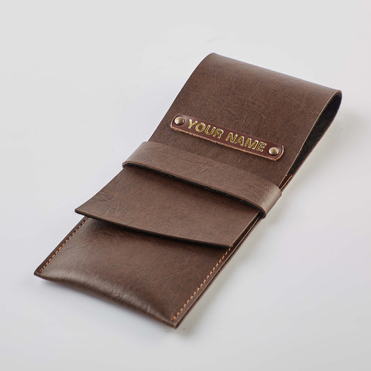 PERSONALISED PENCIL CASE - BROWN