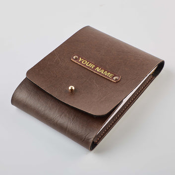 PERSONALISED NOTEPAD - BROWN