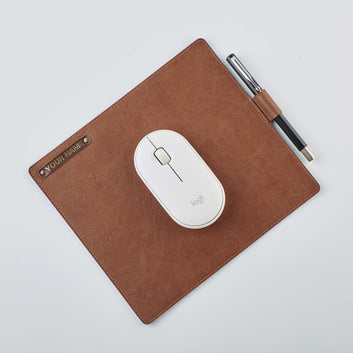 PERSONALISED MOUSE PAD - TAN