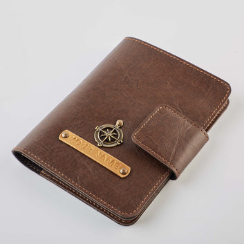 PERSONALISED MINI TRAVEL WALLET - BROWN