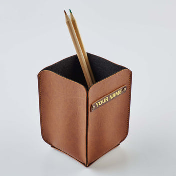 PERSONALISED PENSTAND - TAN