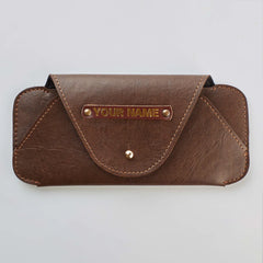 PERSONALISED SUNGLASS CASE - BROWN