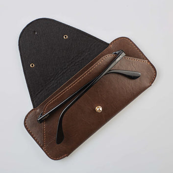 PERSONALISED SUNGLASS CASE - BROWN