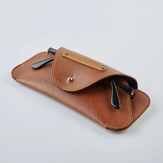 PERSONALISED SUNGLASS CASE - TAN