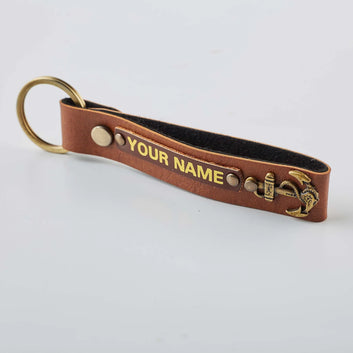 PERSONALISED KEYCHAIN - TAN