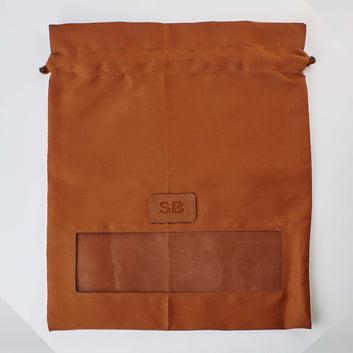 PERSONALISED SHOEBAG (SEE THROUGH) - TAN