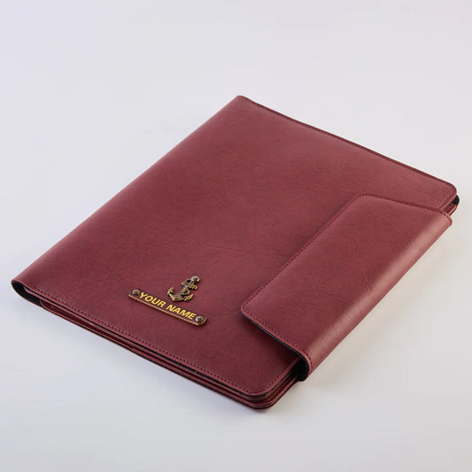 PERSONALISED OFFICE FOLDER - MAROON