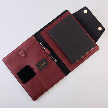 PERSONALISED OFFICE FOLDER - MAROON