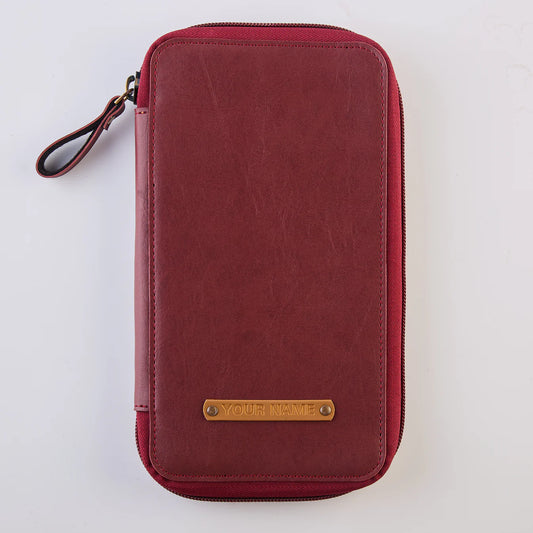 PERSONALISED GADGET ORGANISER - MAROON