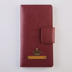 PERSONALISED TRAVEL WALLET - MAROON