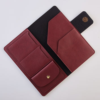 PERSONALISED TRAVEL WALLET - MAROON