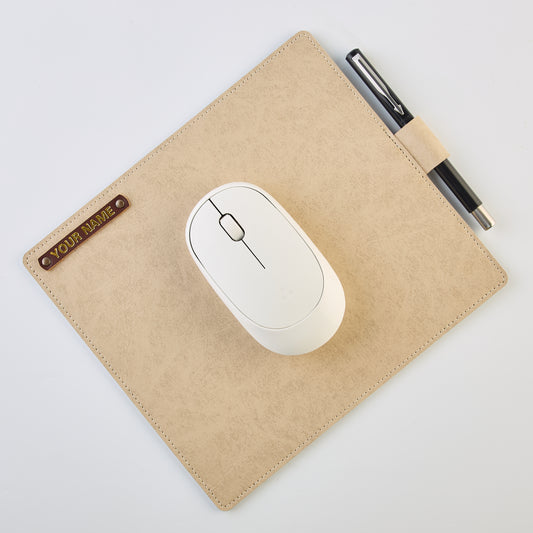 PERSONALISED MOUSE PAD - BEIGE