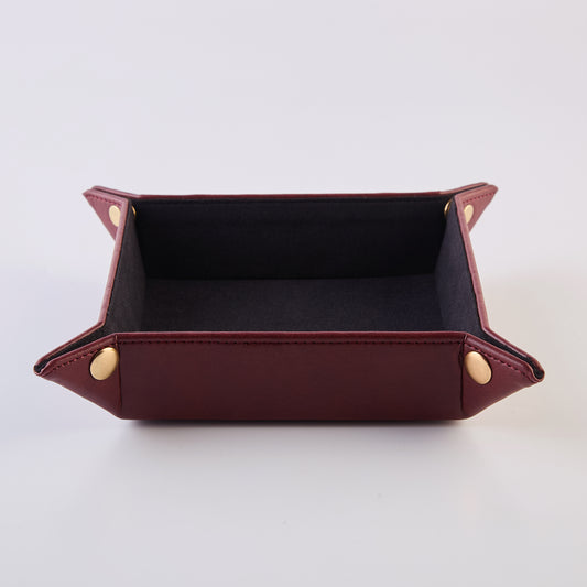 VALET TRAY - MAROON