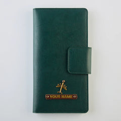 PERSONALISED TRAVEL WALLET - GREEN