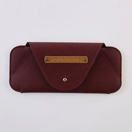 PERSONALISED SUNGLASS CASE - MAROON