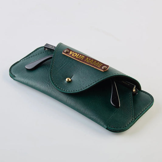 PERSONALISED SUNGLASS CASE - GREEN