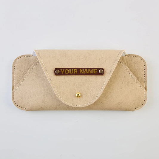 PERSONALISED SUNGLASS CASE - BEIGE