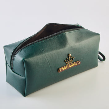 PERSONALISED TRAVEL POUCH - GREEN