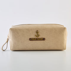 PERSONALISED TRAVEL POUCH - BEIGE