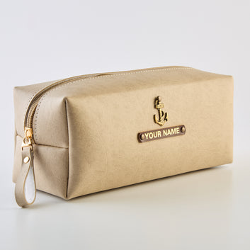 PERSONALISED TRAVEL POUCH - BEIGE