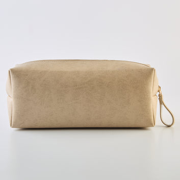 PERSONALISED TRAVEL POUCH - BEIGE