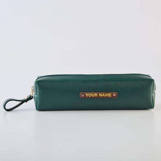 PERSONALISED STATIONERY POUCH - GREEN