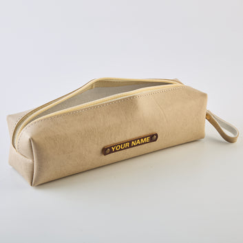 PERSONALISED STATIONERY POUCH - BEIGE