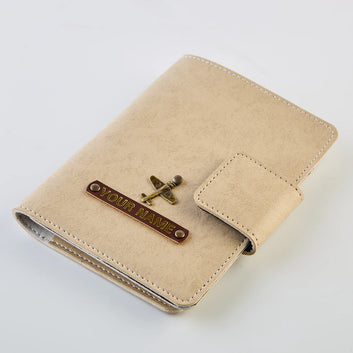 PERSONALISED MINI TRAVEL WALLET - BEIGE