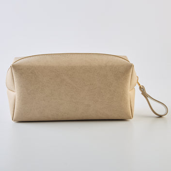 PERSONALISED MINI TRAVEL POUCH - BEIGE