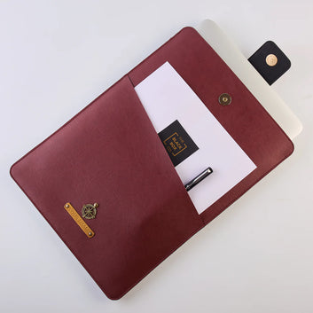 PERSONALISED LAPTOP/ DOCUMENT SLEEVE (13 Inch) - MAROON