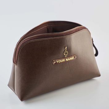 PERSONALISED MULTIPURPOSE POUCH - BROWN