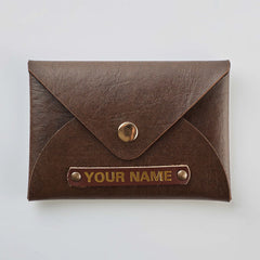 PERSONALISED CARDHOLDER - BROWN