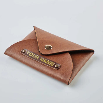 PERSONALISED CARDHOLDER - TAN