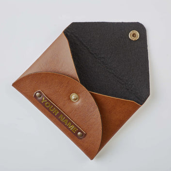 PERSONALISED CARDHOLDER - TAN