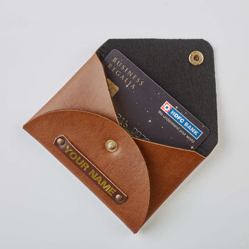 PERSONALISED CARDHOLDER - TAN