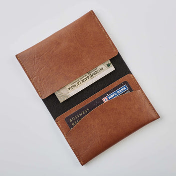 PERSONALISED MINI WALLET - TAN