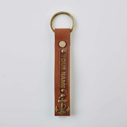 PERSONALISED KEYCHAIN - TAN