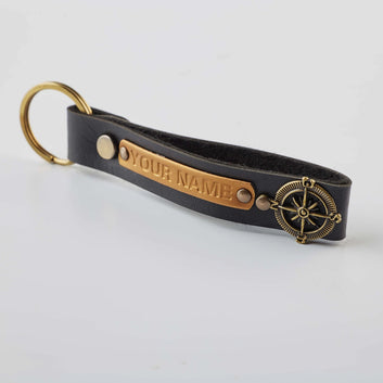 PERSONALISED KEYCHAIN - BLACK