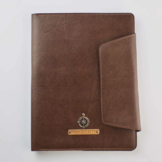 PERSONALISED OFFICE FOLDER - BROWN