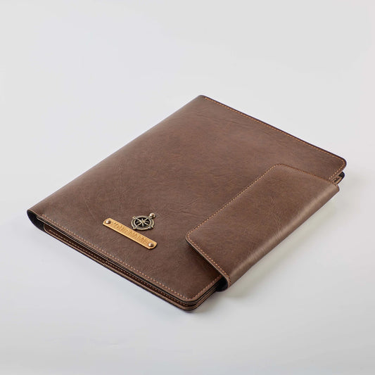 PERSONALISED OFFICE FOLDER - BROWN